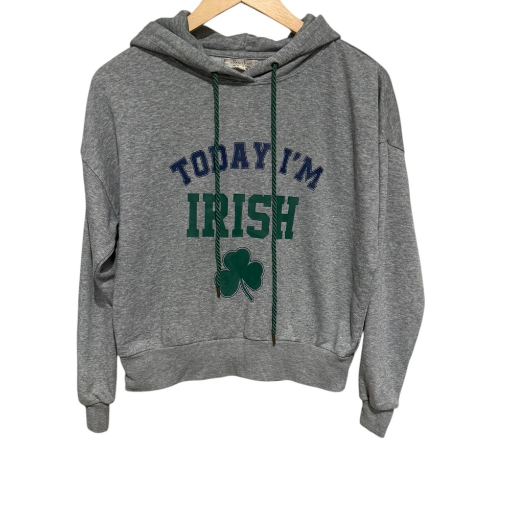 Ultra Flirt Gray Hoodie with Pink Heart Tag